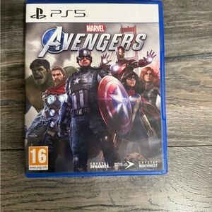 Marvel Avengers PS5 Game - Blue and Red Cover
